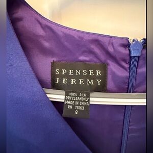 Vintage Spenser Jeremy Deep Blue Silk Dress